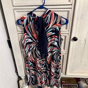Signature by Robbie Bee Multicolor Swirl Mini Dress